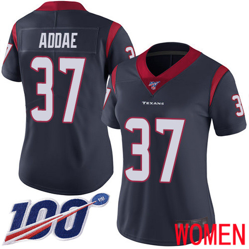 Houston Texans Limited Navy Blue Women Jahleel Addae Home Jersey NFL Football #37 100th Season Vapor Untouchable->houston texans->NFL Jersey
